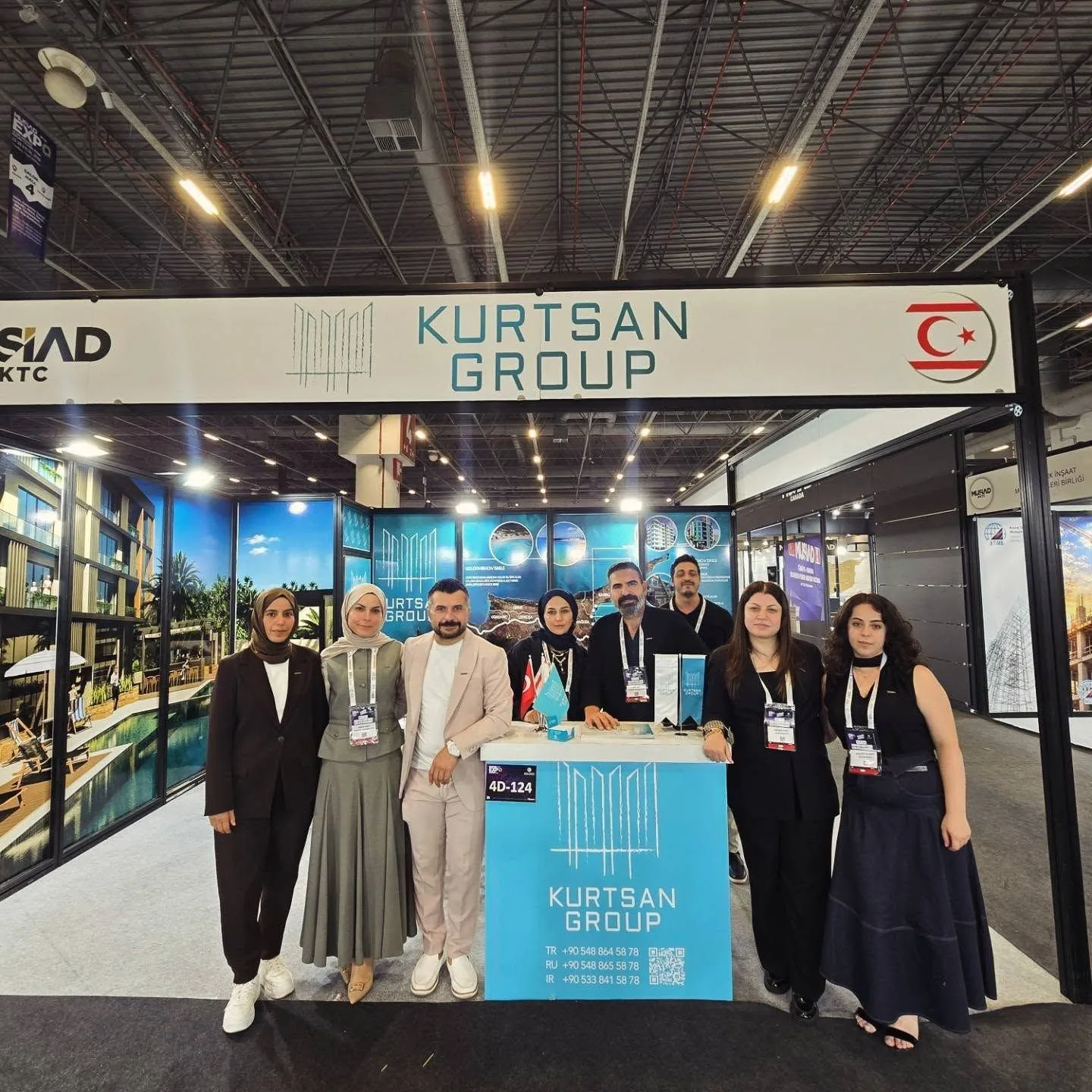 Kurtsan Group team at their stand at the MÜSİAD 2026 fair